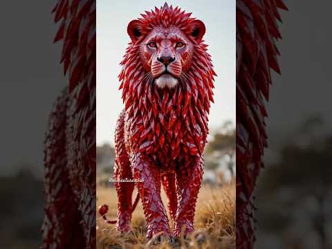 Big Cats + Gems (Lion, Tiger, Leopard, Caracal) #shorts #ai #lion #wildlife