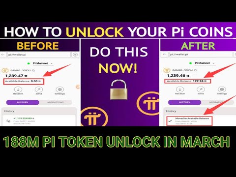 Pi Network News: 188M Pi Token Unlock in March | HOW TO UNLOCK YOUR PI COINS