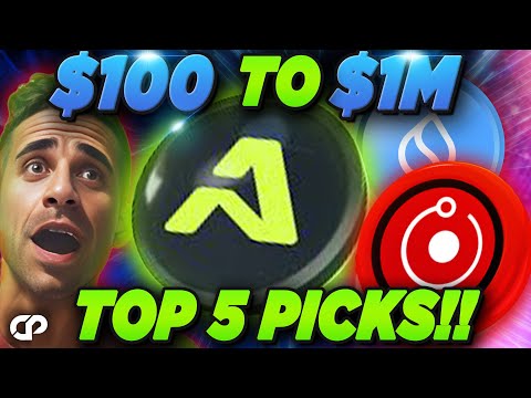🔥Top 5 Altcoins Set to 100x in 2025!🔥 (Render, SUI, Wormhole &amp; More Ready to Explode?!) | CRYPTOPRNR