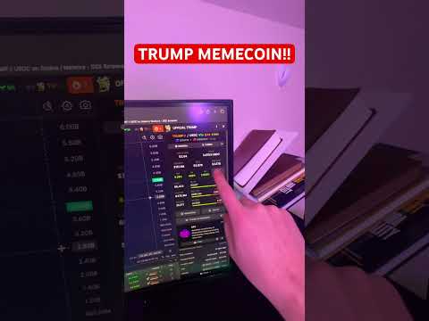 Trump launched a memecoin!!! #crypto #fyp #trump #memecoins