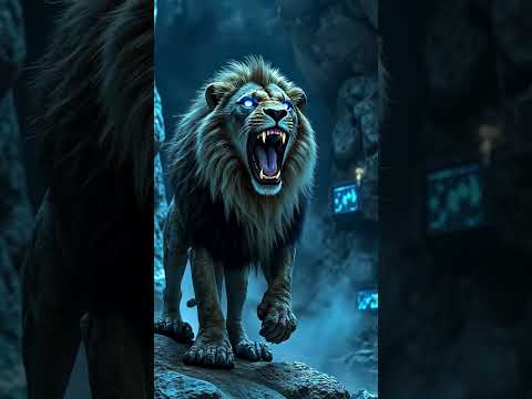 AI Lion – King of the Digital Jungle 🦁 | Futuristic Roar of Power ⚡🌍