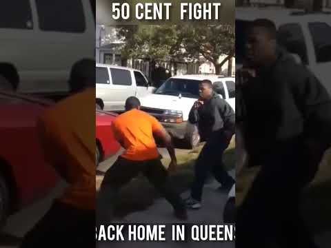 50 CENT back in old Jamaica Queens neighborhood play fighting childhood friends #50cent #worldstar